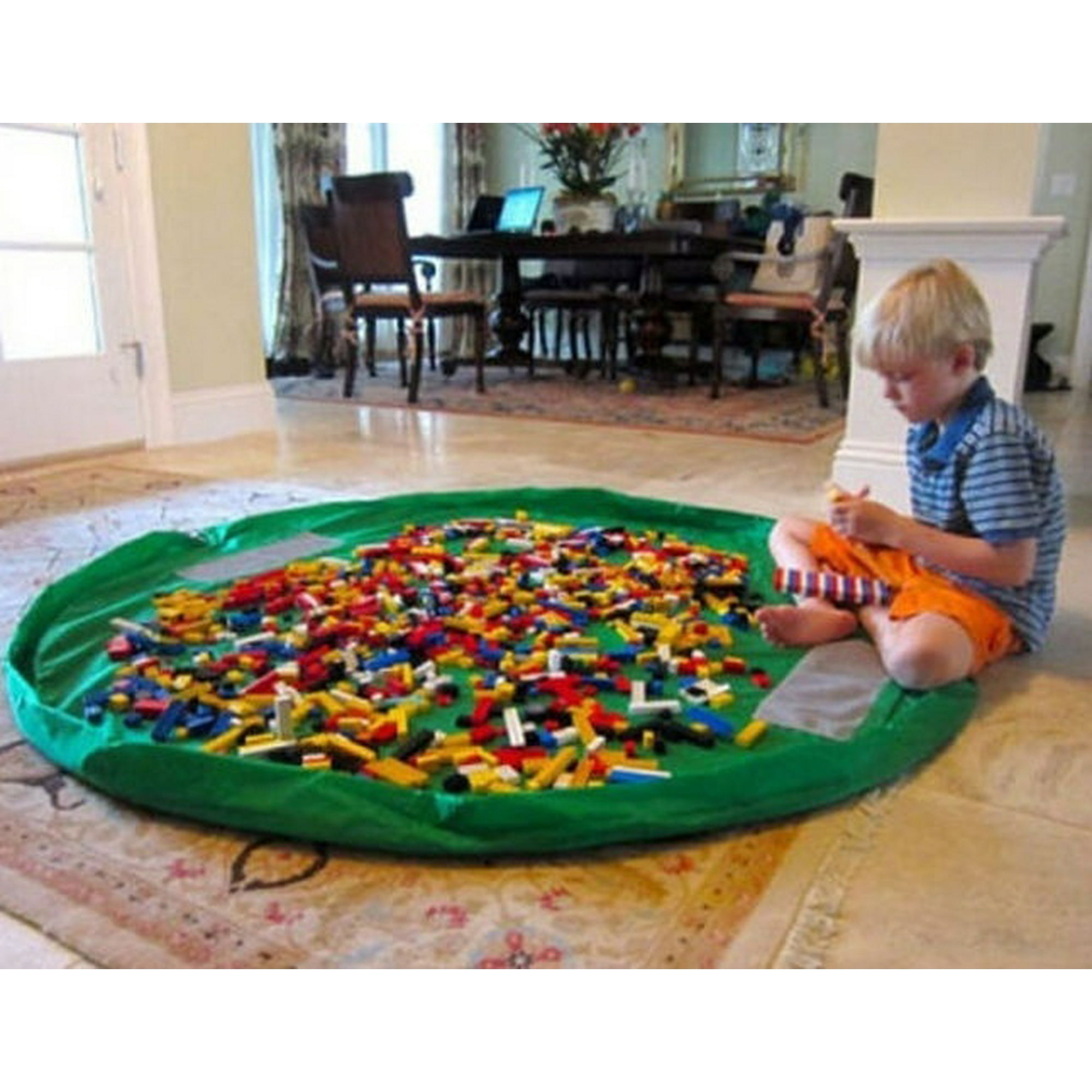 2 In 1 Play Mat Home Kids Toy Storage Bag Tidy Organizer Rug For Legos Portable 2 In 1 Play Mat Home Kids Toy Storage Bag Tidy Organizer Rug For Legos Portable